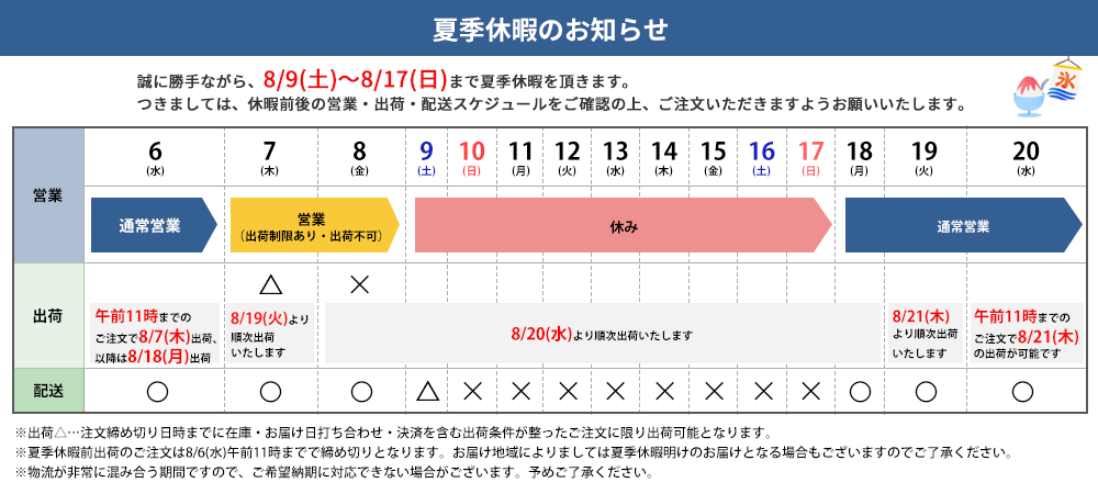 夏季休暇